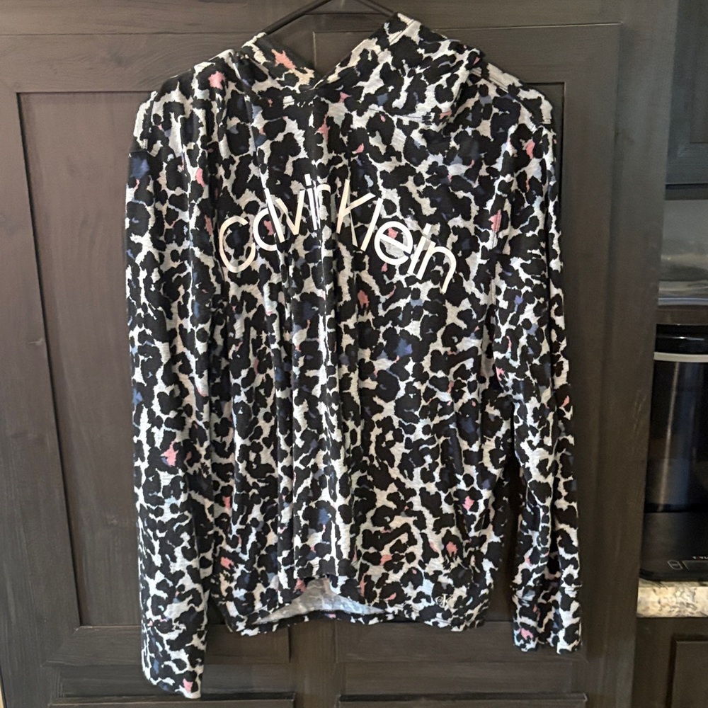 Calvin Klein Women's Multicolor Patterned Hoodie